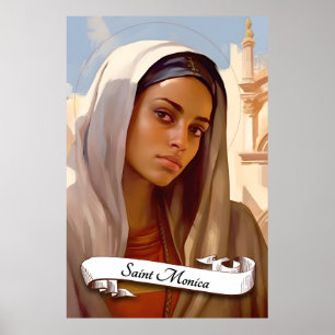 St. Monica Mutter von St. Augustine Poster
