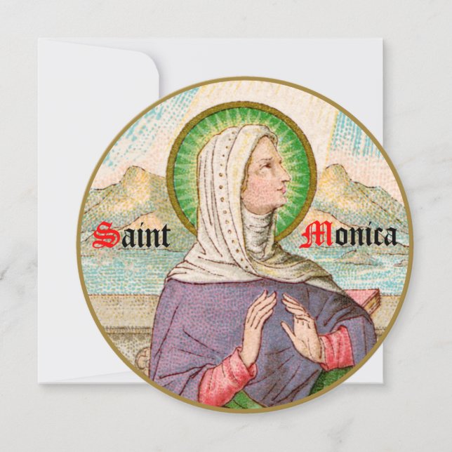 St. Monica von Tagaste (SAU 047; Einzelheiten) (Vorderseite)