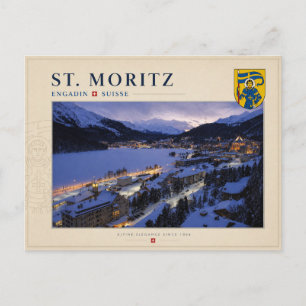 St. Moritz, Engadin - Schweiz Postkarte