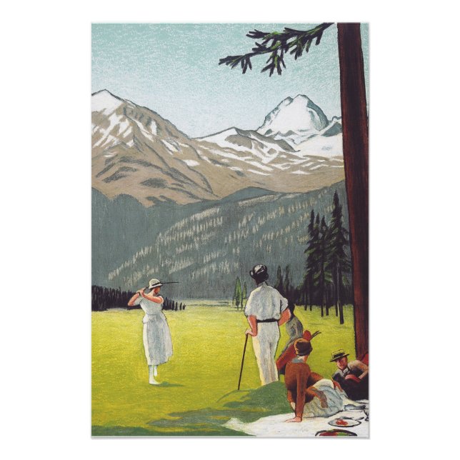 St. Moritz von Emil Cardinaux Poster (Vorderseite)