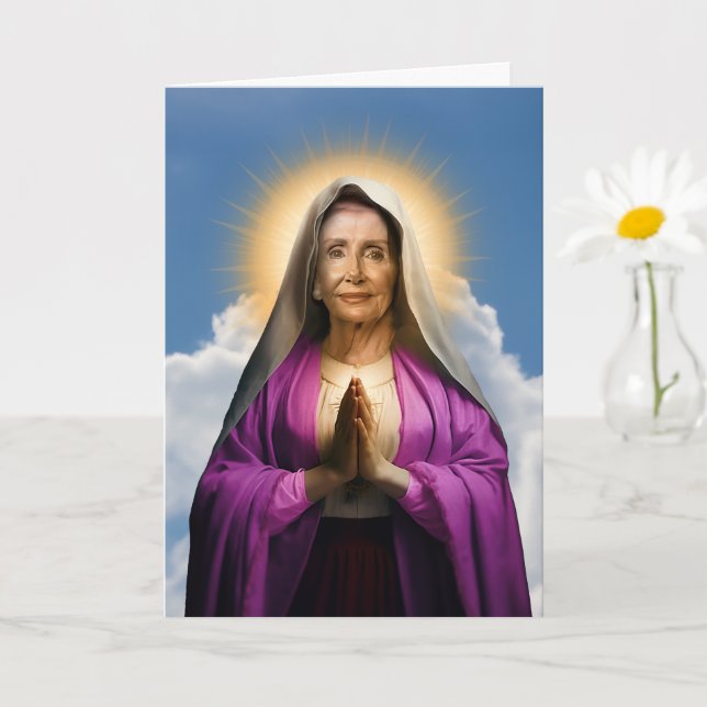 St. Nancy Pelosi Gebet Karte (Kleine Pflanze)