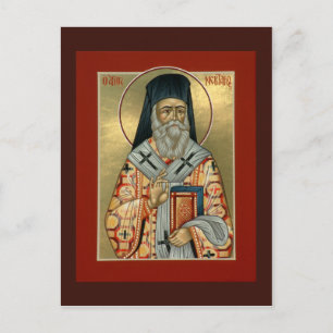 St. Nektarios Prayer Card Postkarte