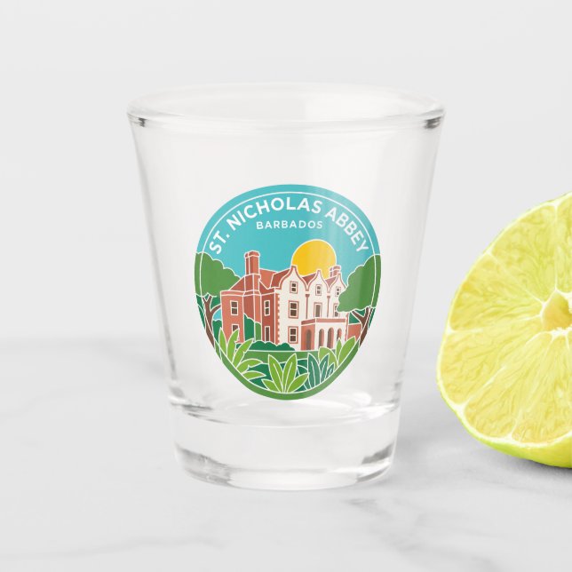 St. Nicholas Abbey Barbados Schnapsglas (Vorderseite)