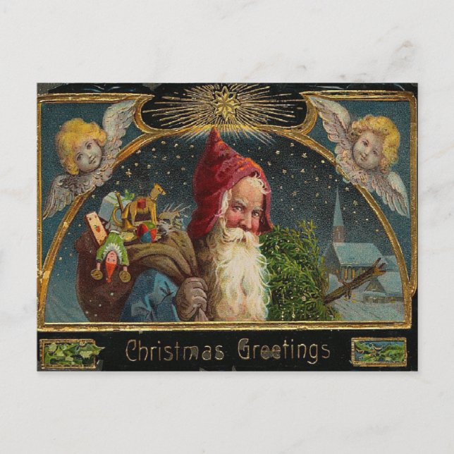 St. Nicholas Christmas PostCard Feiertagspostkarte (Vorderseite)