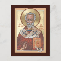 St. Nicholas, die Wonderworker Prayer Card
