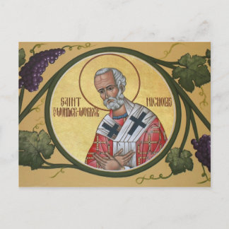 St. Nicholas the Wonder-Worker Prayer Card Postkarte