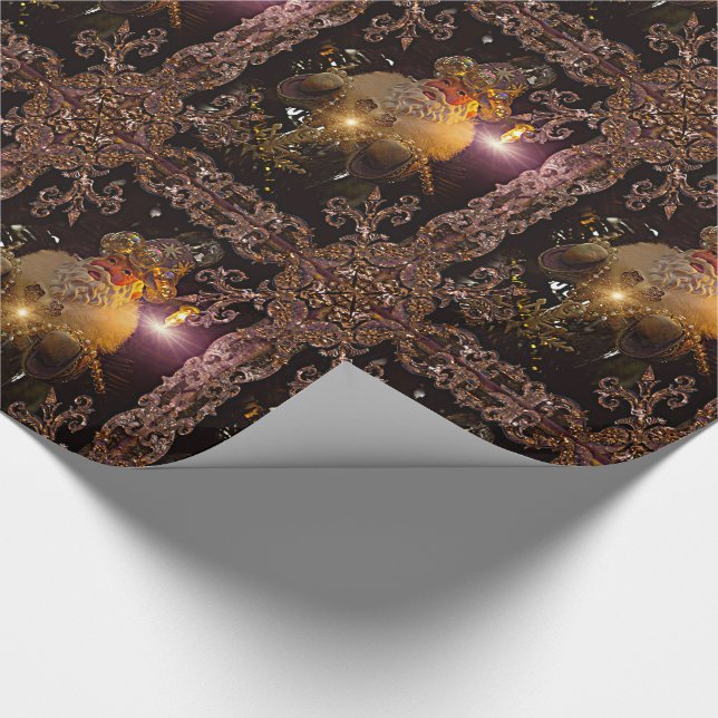 St. Nicholas VI Viktorianisch Elegant Einzigartig Geschenkpapier (Ecke)
