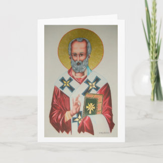 St Nicholas Weihnachtskarte Feiertagskarte