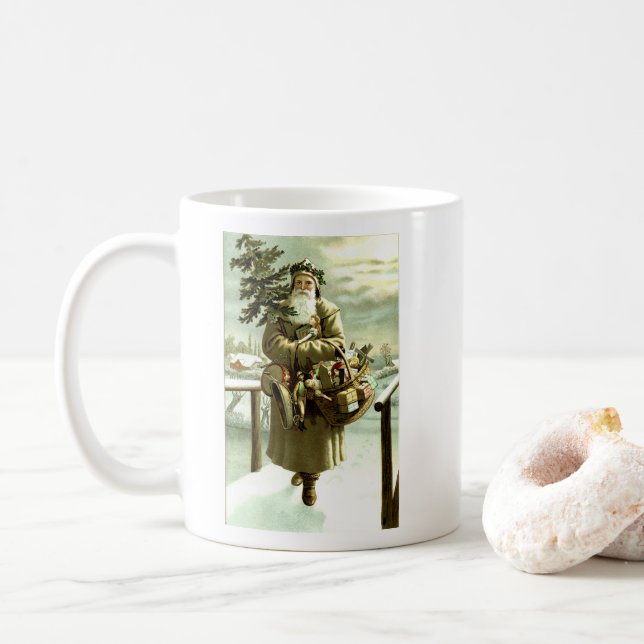 St.-Nick kommt zur Stadt Kaffeetasse (Mit Donut)
