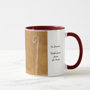 St. Nick St. Nicholas Sinterklaas Watercolor Miter Tasse