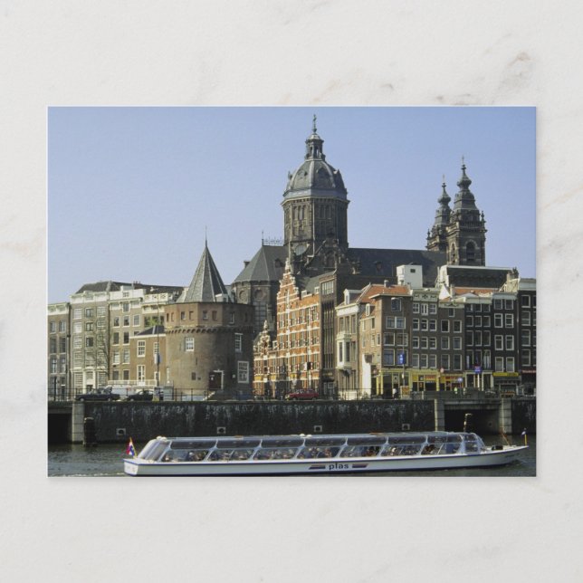 St. Nicolaaskerk und der Tower of Tears, Amsterdam Postkarte (Vorderseite)