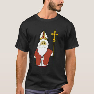 St. Nikolaus Santa Claus Schutzpatron von Weihnach T-Shirt