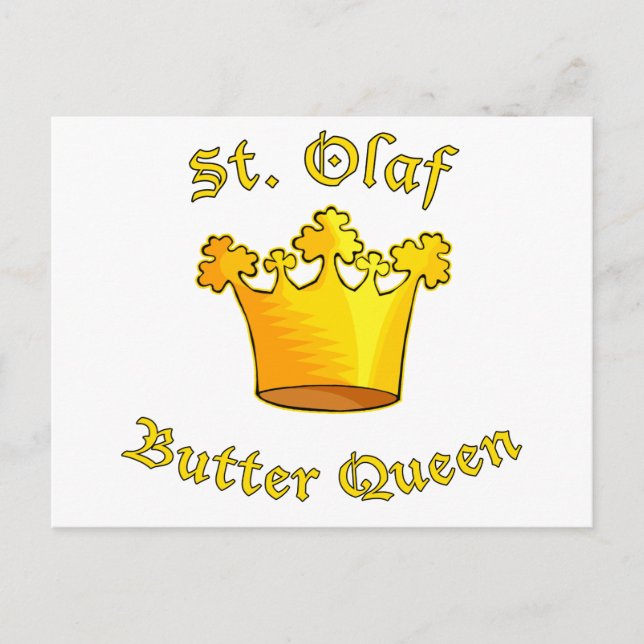 St. Olaf Butter Queen Products Postkarte (Vorderseite)