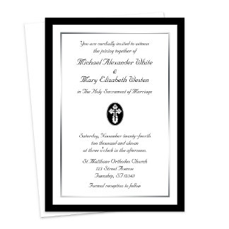 St. Olga Cross - Orthodoxe Einladung zur Hochzeit