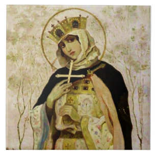„St. Olga“ von Michail Nesterow Fliese