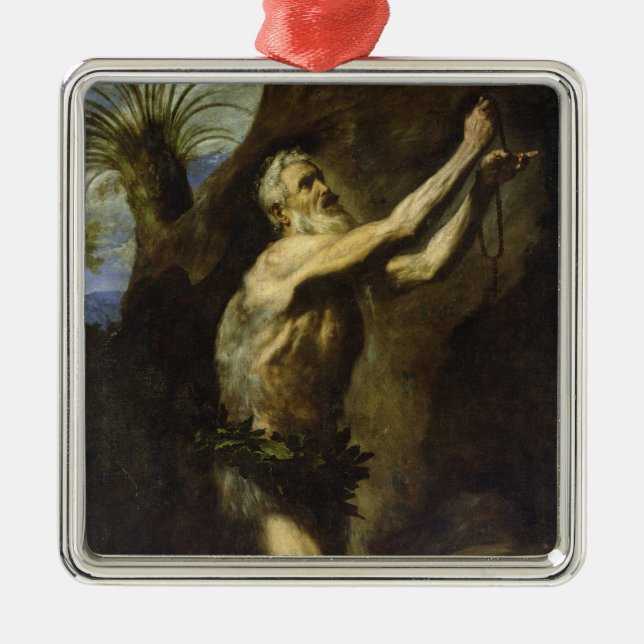 St. Onuphrius Silbernes Ornament (Vorne)