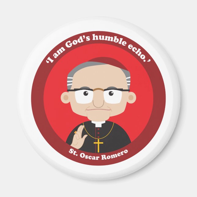 St. Oscar Romero Magnet (Vorne)