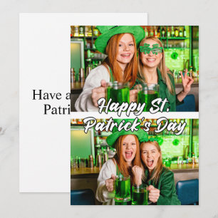 St. Paddy's Day Custom Modern 2-Foto Template Feiertagskarte