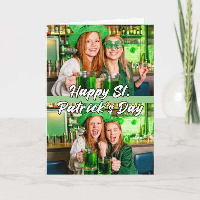 St. Paddy's Day Custom Modern 2-photos Modèle (Devant)