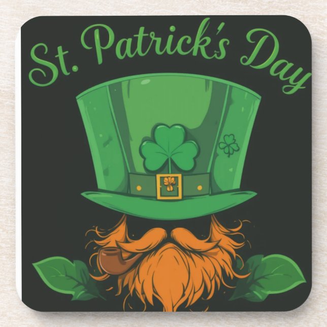 St. Paddy's Day, Patrick's Day Getränkeuntersetzer (Vorderseite)