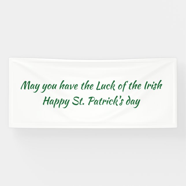 St paddys day sign banner (Horizontal)