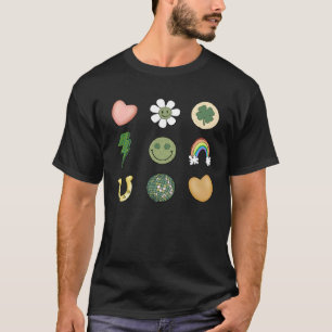 St. Paddy's Herz Regenbogen Hufeisen St. Patrick's T-Shirt