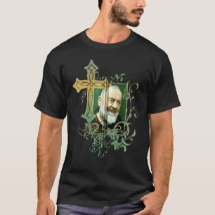 St Padre Pio Gebet Kreuz Katholiken Heilige Heilig T-Shirt