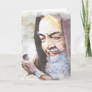 St. Padre Pio Katholische Priesterkarte Karte