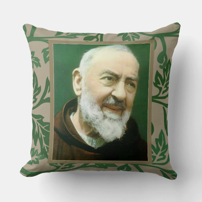 St. Padre Pio von Pietralcina Kissen (Vorderseite)