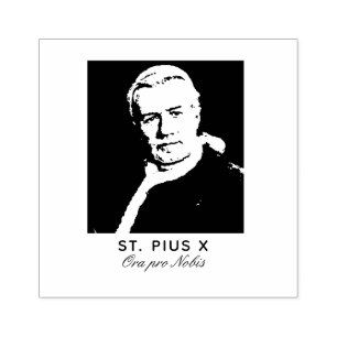 St. Papst Pius X Katholische Religiöse Gummistempel