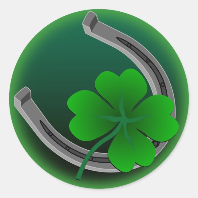 St. Partick's Stickers Classic Lucky Charm Sticker (Vorderseite)