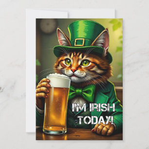 St. Pat Katze Feiertagskarte