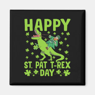 St Pat Trex Tag Dinosaur Saint Patricks Tag St Pat Magnet