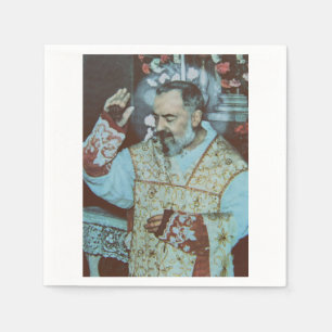 St. Pater Pio von Pietrelcina Der seraphische Prie Serviette