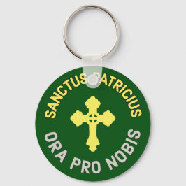 St. Patrick beten für uns Latin Mass Katholic Gree Schlüsselanhänger