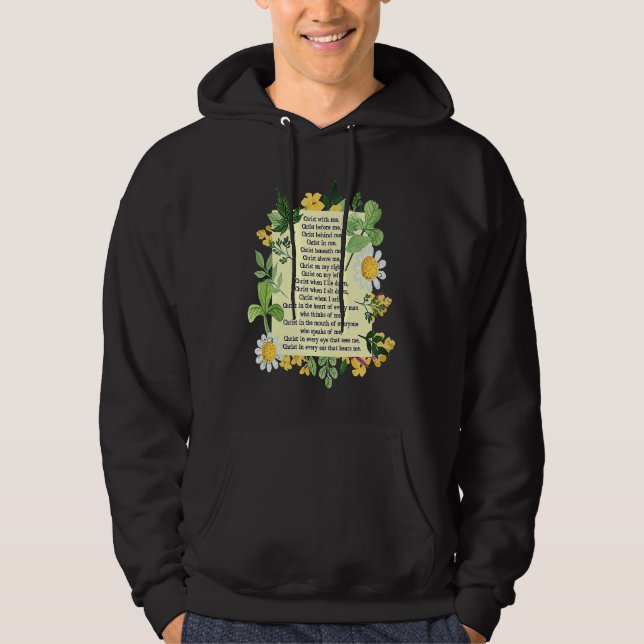 St Patrick Breastplate Prayer Patrick's Day Cathol Hoodie (Vorderseite)