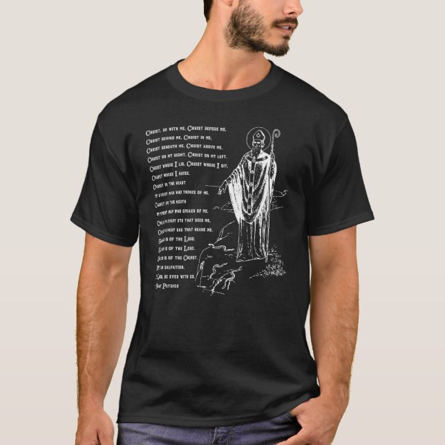 St. Patrick Brustpanzer Gebet Katholisch Patricks  T-Shirt (Vorderseite)