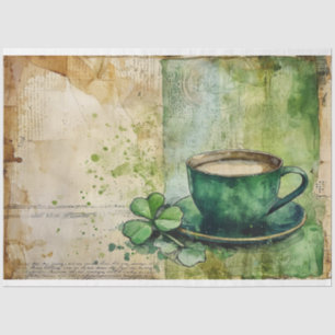 St. Patrick Coffee Gaelic Green Fusion Seidenpapier
