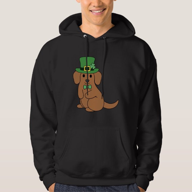 St Patrick Dackel Hoodie (Vorderseite)