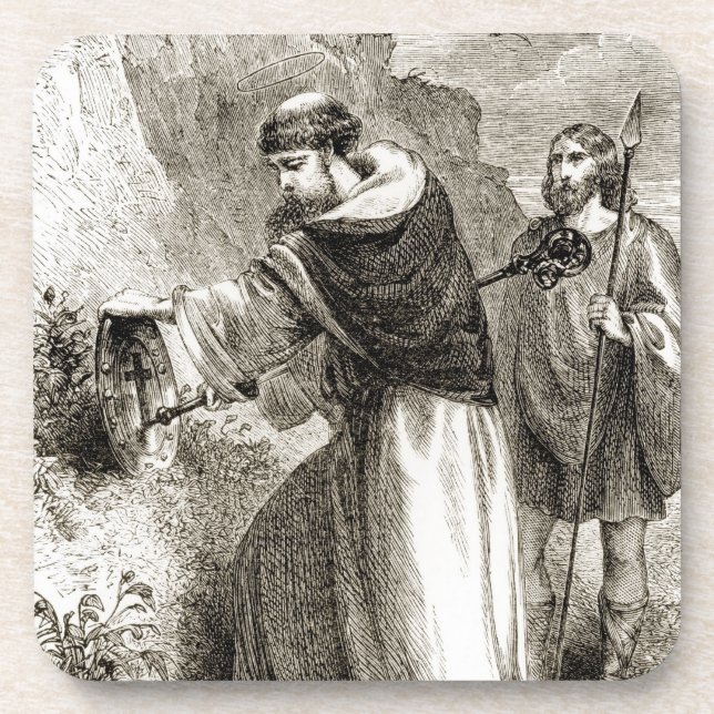 St Patrick, das Connals Schild mit dem Kreuz Untersetzer (Vorderseite)