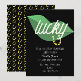 St Patrick Day Brautparty Lip Einladung