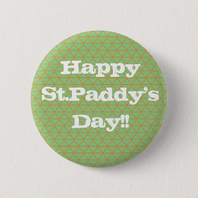 St.Patrick' Day Button (Vorderseite)