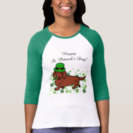 St. Patrick Day Dackel Cartoon 2 T-Shirt