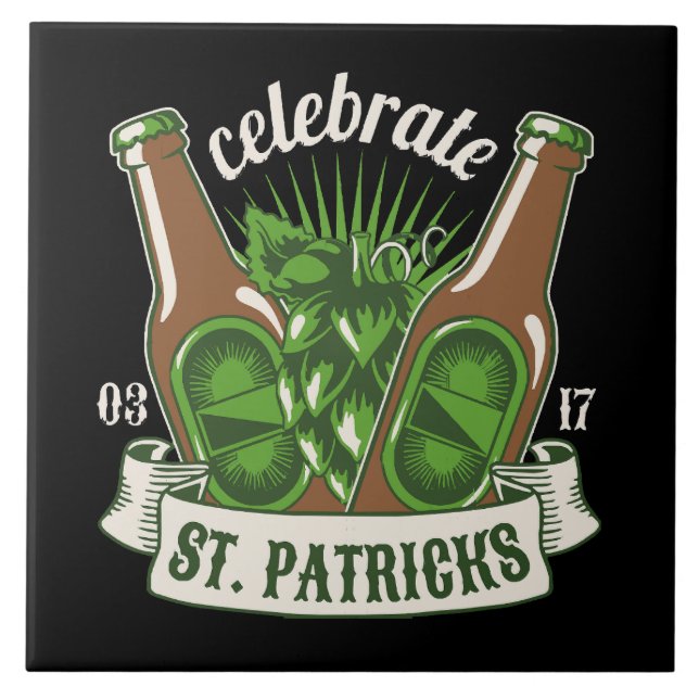 St. Patrick Day Fliese (Vorderseite)