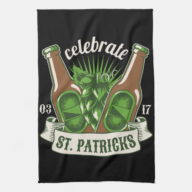 St. Patrick Day Geschirrtuch (Vertikal)