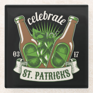 St. Patrick Day Glasuntersetzer