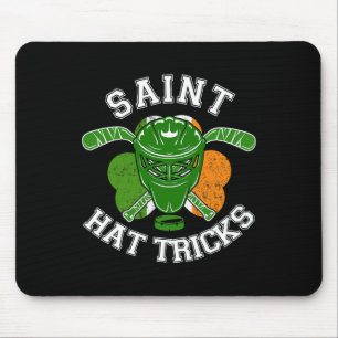 St Patrick Day Hockey Saint Hat Trick Boy Girl Tod Mousepad