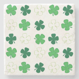 St. Patrick Day Irish Green Kleeblatts Steinuntersetzer