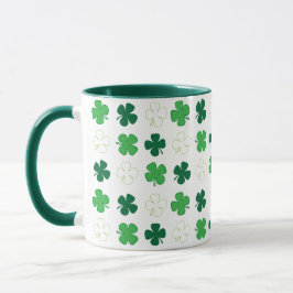 St Patrick Day Mug Shamrock vert irlandais