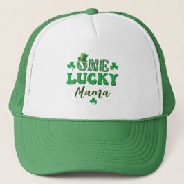 St. Patrick Day - One Lucky Mama Hat Truckerkappe